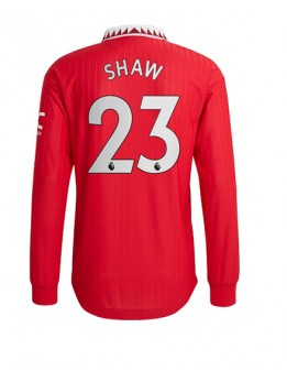 Manchester United Luke Shaw #23 Heimtrikot 2022-23 Langarm